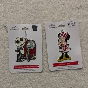Disney Minnie Mouse and Jack & Sally Ornament